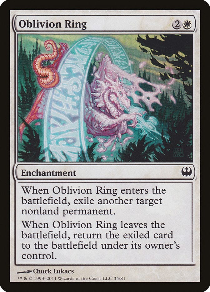 Oblivion Ring [Duel Decks: Knights vs. Dragons] Magic: The Gathering