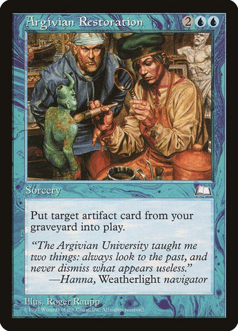 Argivian Restoration [Weatherlight] Magic: The Gathering