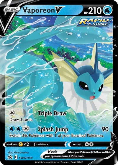Vaporeon V (SWSH150) [Sword & Shield: Black Star Promos] Pokémon