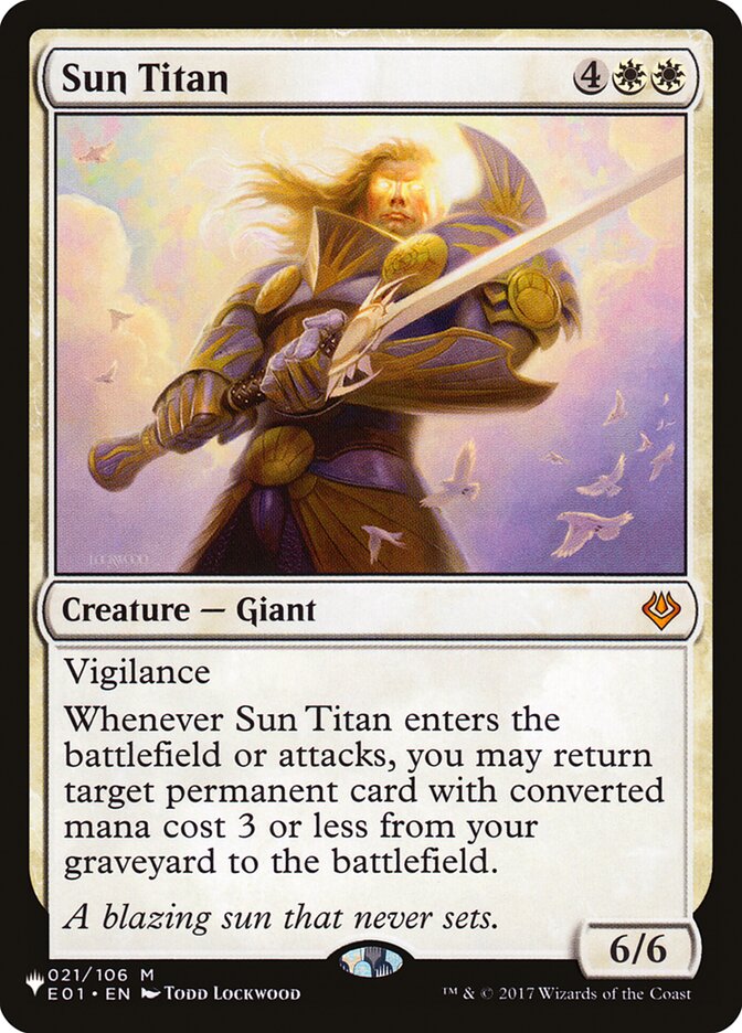 Sun Titan [The List] Magic: The Gathering