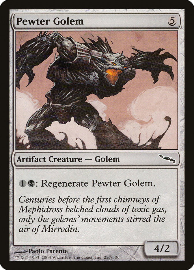 Pewter Golem [Mirrodin] Magic: The Gathering