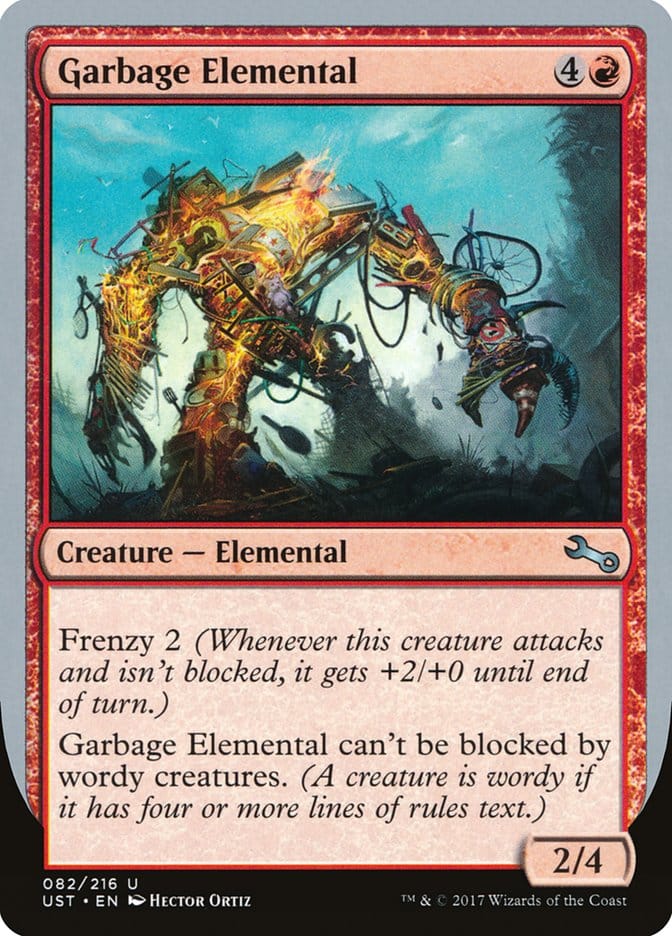 Garbage Elemental (2/4 Creature) [Unstable] Magic: The Gathering