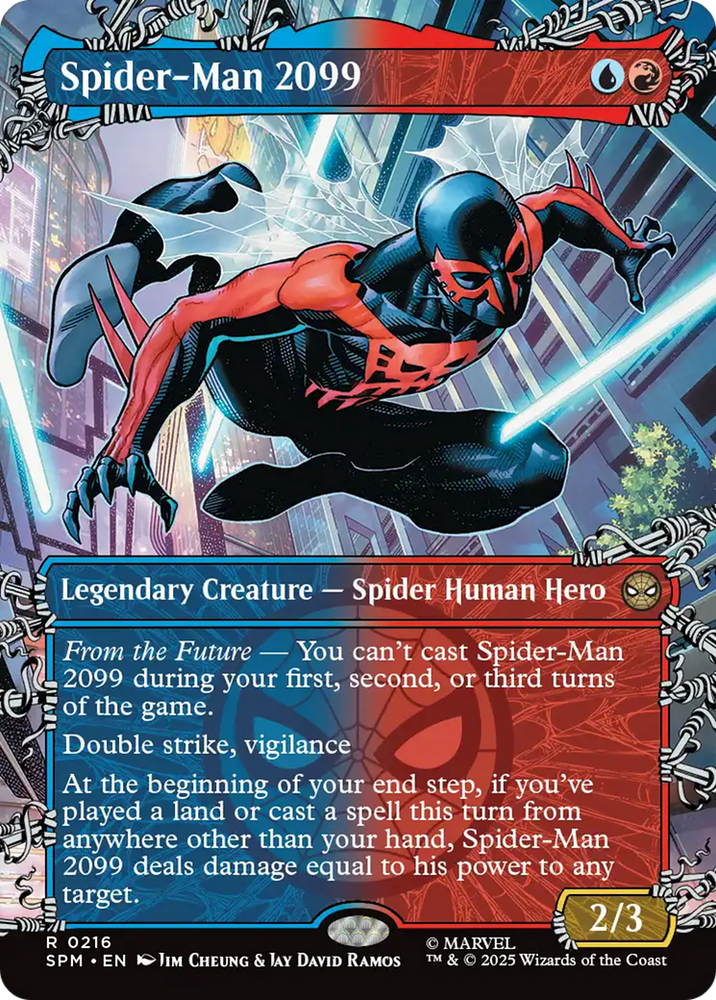 Spider-Man 2099 (0216) (Borderless) [Marvel's Spider-Man] Magic: The Gathering
