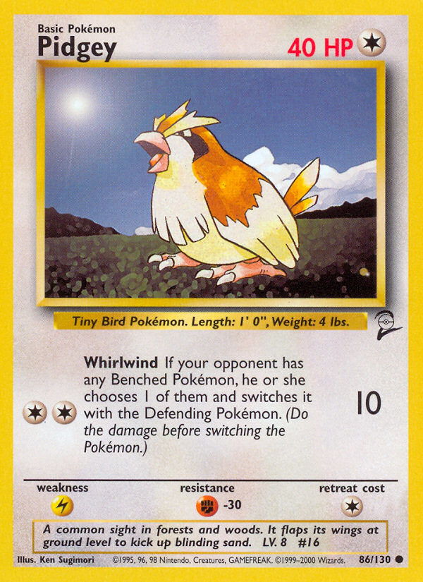 Pidgey (86/130) [Base Set 2] Pokémon