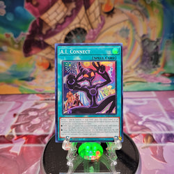 A Super Rare "A.I. Connect" card from the Yugioh Set: Alliance Insight (ALIN).