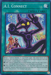 A Super Rare "A.I. Connect" card from the Yugioh Set: Alliance Insight (ALIN).