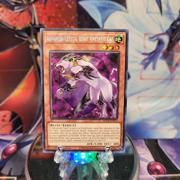 Advanced Crystal Beast Amethyst Cat [BLCR-EN011] Secret Rare