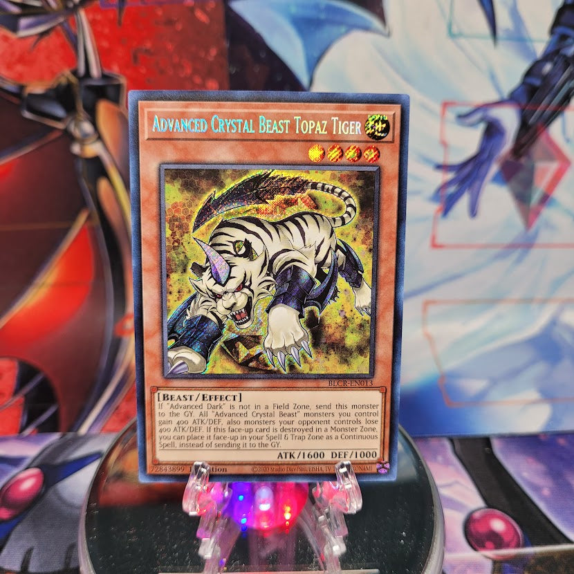 Advanced Crystal Beast Topaz Tiger [BLCR-EN013] Secret Rare