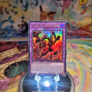 An Ultra Rare "Alba-Lenatus the Abyss Dragon" card from the Yugioh Structure Deck: The Fallen & The Virtuous (CH01).