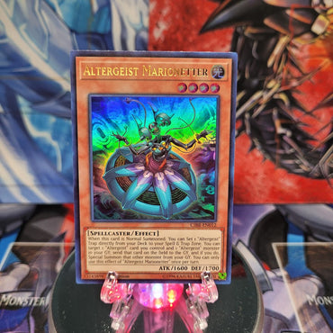 An Ultra Rare "Altergeist Marionetter" card from the Yugioh Set: Circuit Break.