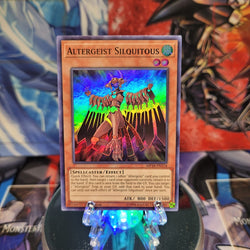 A Super Rare "Altergeist Silquitous" card from the Yugioh 2018 Mega-Tin Mega Pack set.