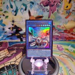 An Ultra Rare "Ame No Habakiri No Mitsurugi" card from the Yugioh Legendary Modern Decks (L26D).