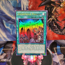 An Ultra Rare "Amorphous Persona" card from the Yugioh Set: Shining Victories.