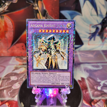 A Duel Terminal Rare "Arcana Knight Joker" card from the Yugioh Set: Duel Terminal 4 (DT04).