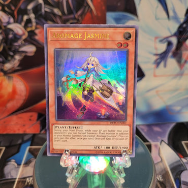 An Ultra Rare "Aromage Jasmine" card from the Yugioh Set: Duel Power.