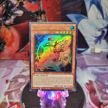 An Ultra Rare "Artifact Lancea" card from the Yugioh Set: Rarity Collection 1 