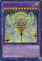 A Super Rare "Azamina" card from the Yugioh Set: Alliance Insight (ALIN).