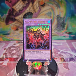 An Ultra Rare "Azamina Mu Rcielago" card from the Yugioh Set: Rage of the Abyss (ROTA).