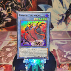 A Super Rare "Baelgrill De Nouvelles" card from the Yugioh Set: Wild Survivors.