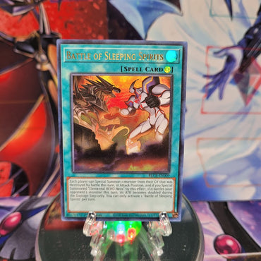 An Ultra Rare "Battle of Sleeping Spirits" card from the Yugioh Set: Battles of Legend: Crystal Revenge.