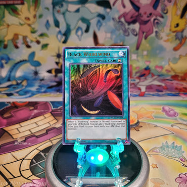  An Ultra Rare "Black Whirlwind" card from the Yugioh Set: Legendary Collection: 5D's (LC5D).