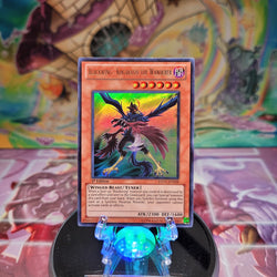 An Ultra Rare "Blackwing - Kogarashi the Wanderer" card from the Yugioh Set: Extreme Victory.