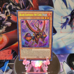 A Secret Rare "Blade Garoodia the Cubic Beast" card from the Yugioh Set: The Dark Side of Dimensions Movie Pack: Secret Edition.