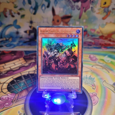 An Ultra Rare "Blazing Cartesia, the Virtuous" card from the Yugioh Structure Deck: The Fallen & The Virtuous (CH01).