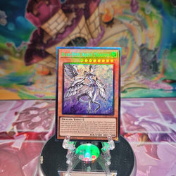 A Prismatic Collector's Rare "Blue-Eyes Abyss Dragon" card from the Yugioh Set: Rarity Collection 1 (RA01).