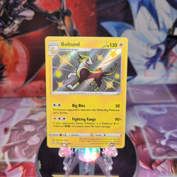 An Ultra Rare "Boltund" (SV040/SV122) card from the Pokemon Set: Sword & Shield: Shining Fates.