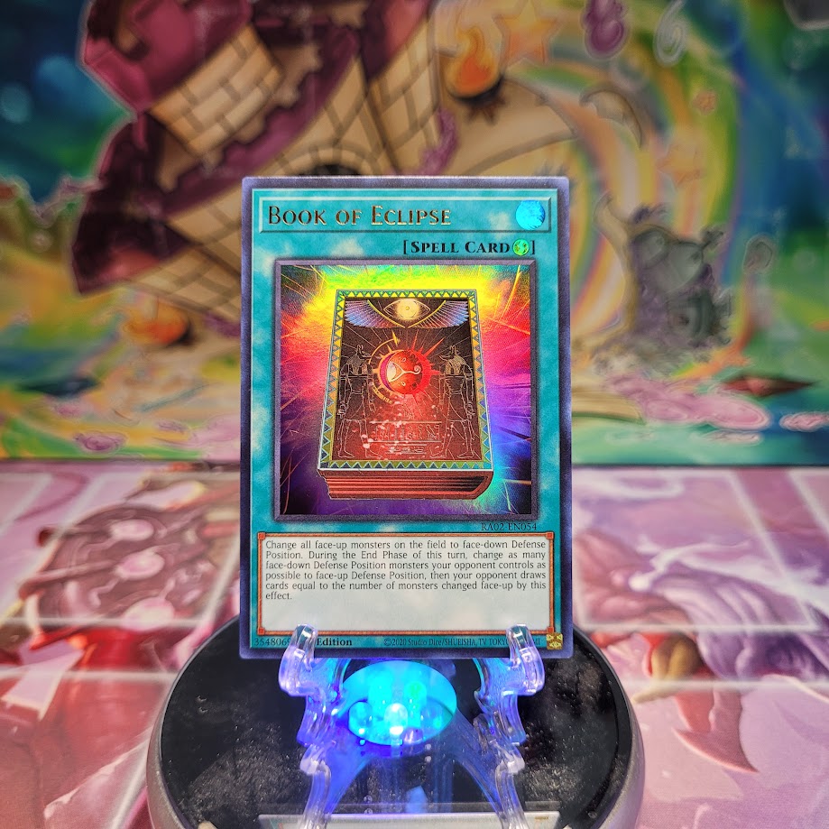 An Ultra Rare "Book of Eclipse" card from the Yugioh Set: Rarity Collection 2 (RA02).