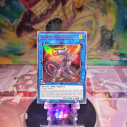 An Ultra Rare "Booster Dragon" card from the Yugioh Set: Duel Power.