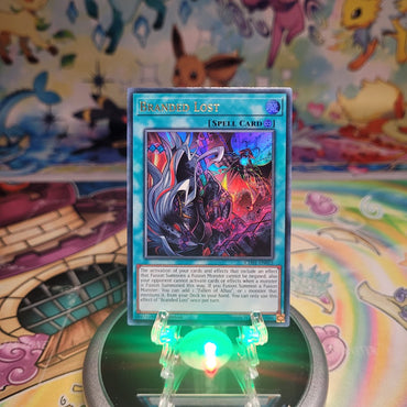 An Ultra Rare "Branded Lost" card from the Yugioh Structure Deck: The Fallen & The Virtuous (CH01).