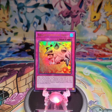 An Ultra Rare "Breakthrough Skill" card from the Yugioh Set: Magnificent Monsters (MAMO).