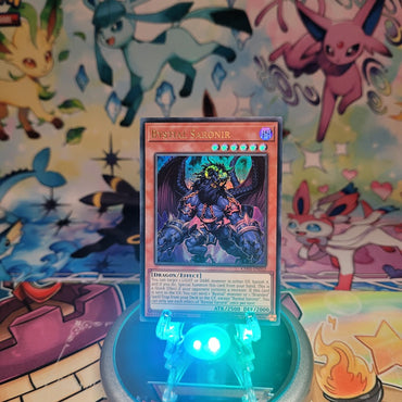 An Ultra Rare "Bystial Saronir" card from the Yugioh Structure Deck: The Fallen & The Virtuous (CH01).