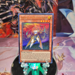 An Ultra Rare "Celestial Apparatus Tesea" card from the Yugioh Set: Battles of Legend: Monstrous Revenge.