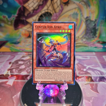 A Super Rare "Centur-Ion Atrii" card from the Yugioh Set: The Infinite Forbidden