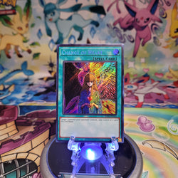 A Secret Rare "Change of Heart" card from the Set: Rarity Collection 1 (RA01).
