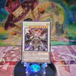 A Secret Rare "Chaos Angel" card from the Yugioh Set: Cyberstorm Access.