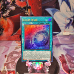 An Ultra Rare "Chaos Space" card from the Yugioh Set: Rarity Collection 1 