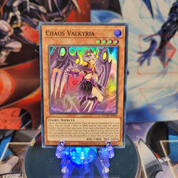 A Super Rare "Chaos Valkyria" card from the Yugioh Set: Toon Chaos.