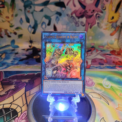 An Ultra Rare "Charmer Quartet In Bloom" card from the Yugioh Set: Blazing Dominion (BLZD).