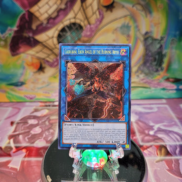 Cherubini, Ebon Angel of the Burning Abyss [RA01-EN042] Secret Rare