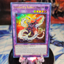  An Ultra Rare "Chimeratech Rampage Dragon" card from the Yugioh Set: Ghosts From the Past: The 2nd Haunting (GFP2).