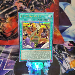 An Ultra Rare "Clashing Souls" card from the Yugioh Set: Duelist Saga (DUSA).
