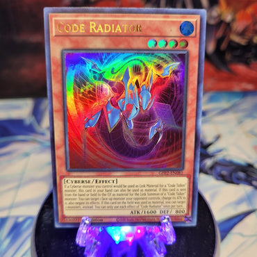  An Ultra Rare "Code Radiator" card from the Yugioh Set: Ghosts From the Past: The 2nd Haunting (GFP2).