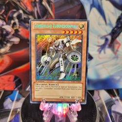  A Secret Rare "Constellar Zubeneschamali" card from the Yugioh Set: Hidden Arsenal 7: Knight of Stars.