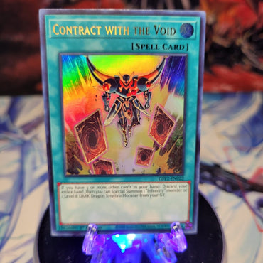 An Ultra Rare "Contract With The Void" card from the Yugioh Set: Ghosts From the Past: The 2nd Haunting (GFP2).