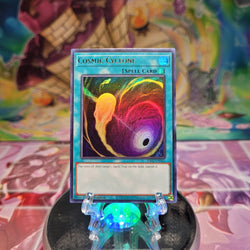 An Ultra Rare "Cosmic Cyclone" card from the Yugioh Set: Rarity Collection 2 (RA02).
