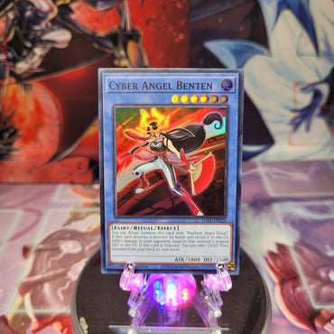 A Super Rare "Cyber Angel Benten" card from the Yugioh Set: Rarity Collection 1 (RA01).